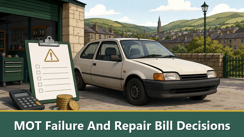 MOT Fail ure اور Bill کی مرمت کے فیصلے